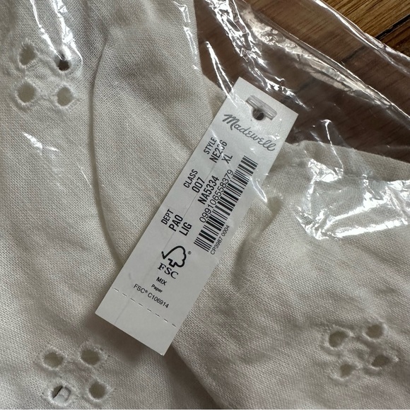 NEW Madewell Tank Tops | Plus Size Madewell White Rosalie Top - Picture 10 of 11